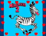 Dibujo Madagascar 2 Marty 1 pintado por DIVINAS123