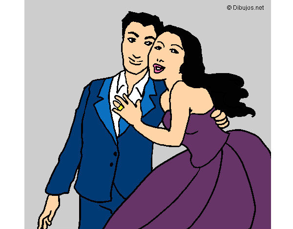 Dibujo Marido y mujer pintado por MariaG