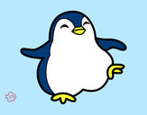 Dibujo Pingüino bailando pintado por abi234