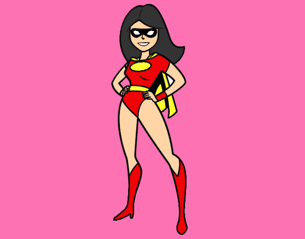 Dibujo Superheroina pintado por ariadnagr