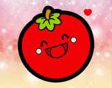 Dibujo Tomate sonriente pintado por AmuNyan
