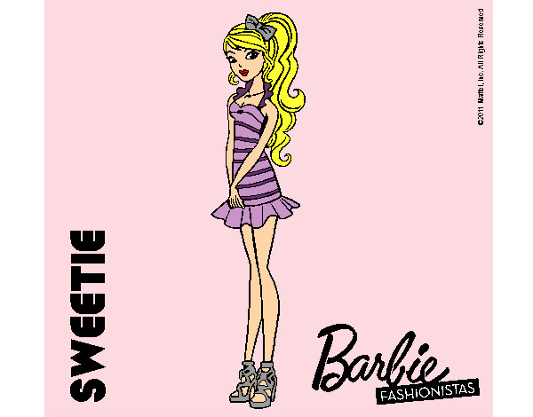 Dibujo Barbie Fashionista 6 pintado por Amalia08