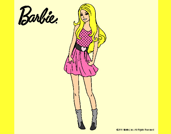 Dibujo Barbie veraniega pintado por Amalia08