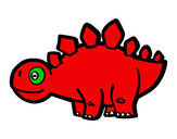 Dibujo Estegosaurio joven pintado por suarezjose
