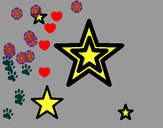 Dibujo Estrellas pintado por jorjeredia
