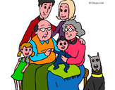 Dibujo Familia pintado por jhojan