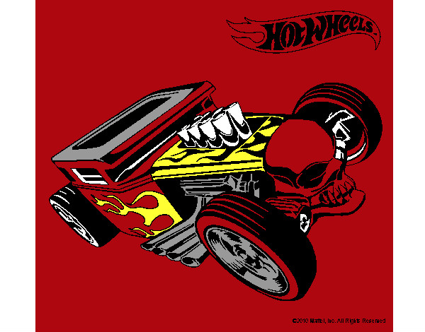 Dibujo Hot Wheels 8 pintado por nickolodea