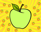 Dibujo Manzana grande pintado por esthe