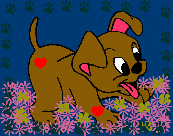 Dibujo Perrito pintado por DIVINAS123