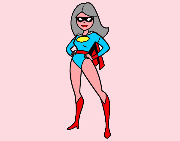 Dibujo Superheroina pintado por cele02