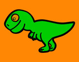 Dibujo Tiranosaurio rex joven pintado por anyruben