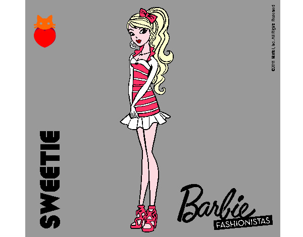 Dibujo Barbie Fashionista 6 pintado por Nandax