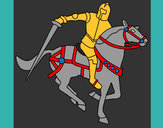 Dibujo Caballero a caballo IV pintado por maruca