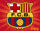 Dibujo Escudo del F.C. Barcelona pintado por dikson