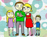 Dibujo Familia unida pintado por alexia887