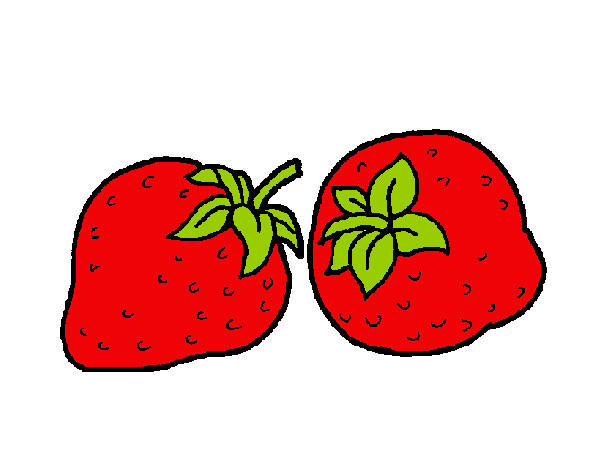 Dibujo fresas pintado por SAHILYTA