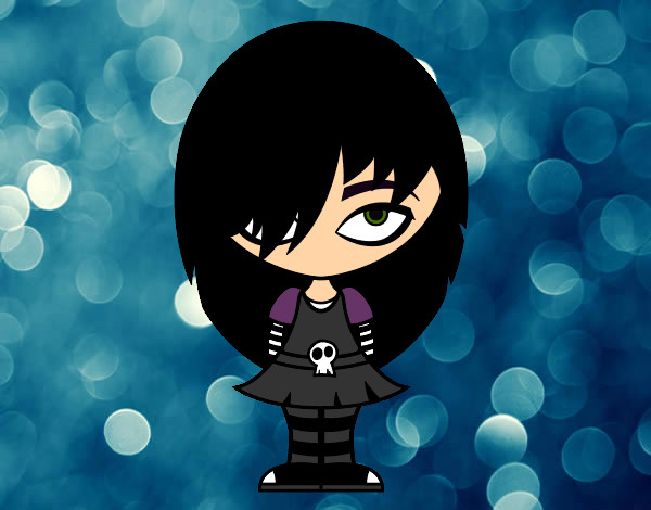 Dibujo Look Emo pintado por karinamtz