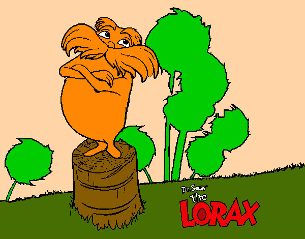 Dibujo Lorax pintado por sasa