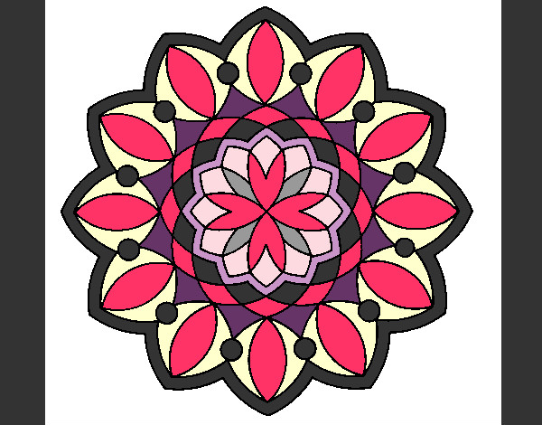 Dibujo Mandala 3 pintado por anita8560