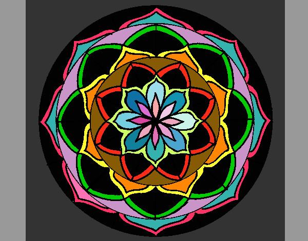 Dibujo Mandala 6 pintado por Solci14