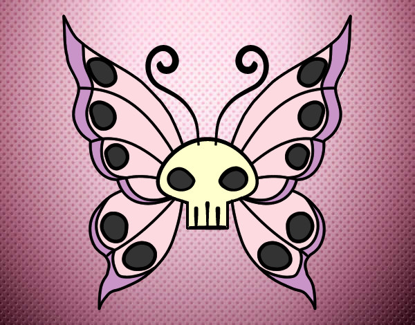 Dibujo Mariposa Emo pintado por sakura92