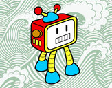 Dibujo Robot televisivo pintado por alifati
