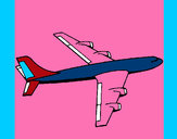 Dibujo Avión pintado por diegojess