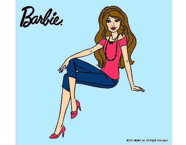 Dibujo Barbie moderna pintado por SuperSweet