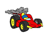 Dibujo Coche de Fórmula 1 pintado por macqui