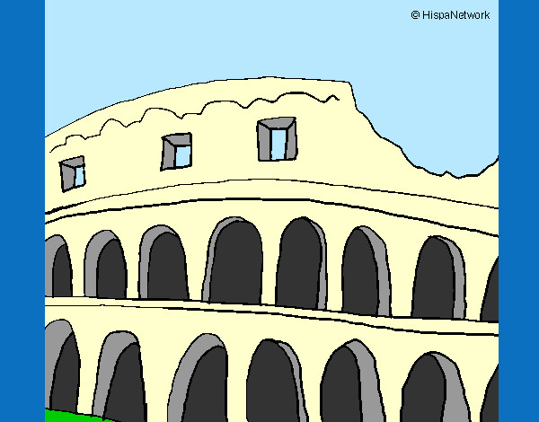 Dibujo Coliseo pintado por kiaraporta