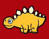 Dibujo Estegosaurio joven pintado por dulcejany
