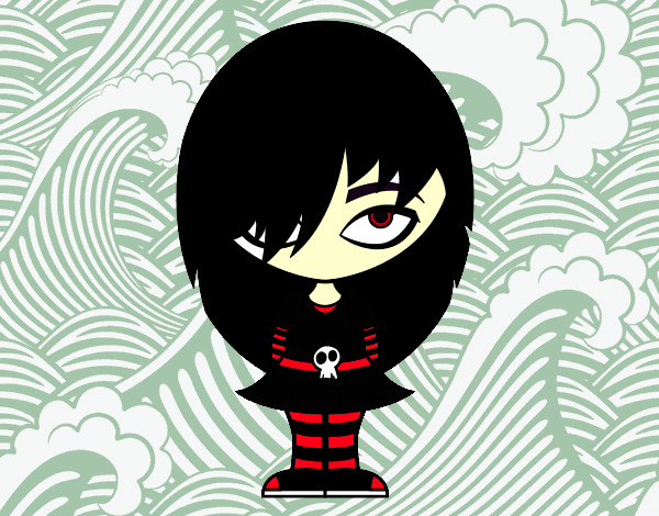 Dibujo Look Emo pintado por Kanae