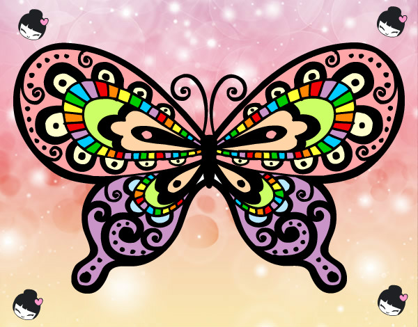 Dibujo Mariposa bonita pintado por ximena01