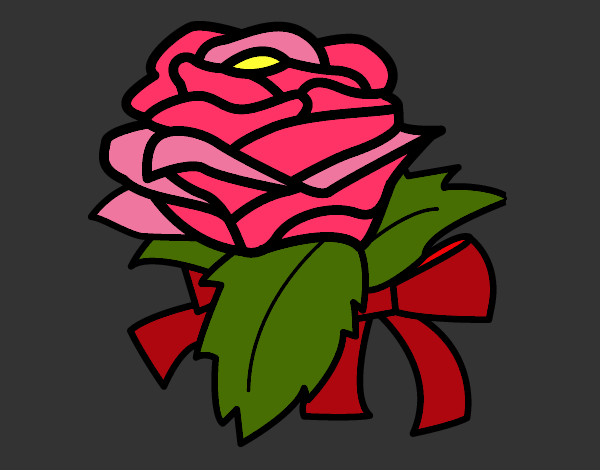 Dibujo Rosa, flor pintado por naaray1