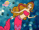 Dibujo Sirena nadando pintado por naaray1
