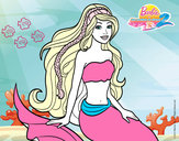 Dibujo Sirena sentada pintado por vlentinita
