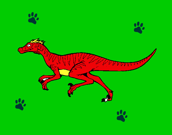 Dibujo Velociraptor pintado por juandiego3