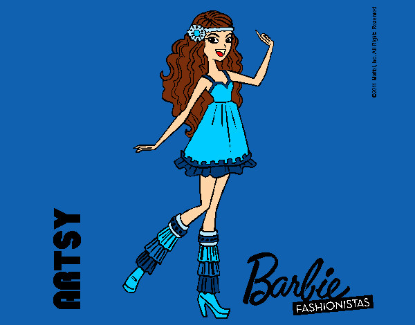 Dibujo Barbie Fashionista 1 pintado por cbenlloch