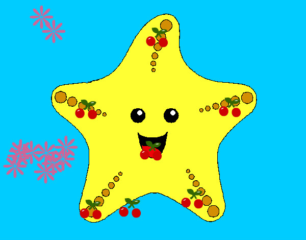 Dibujo Estrella de mar 1 pintado por Almudena_F