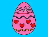 Dibujo Huevo con corazones pintado por aracelli17