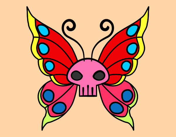 Dibujo Mariposa Emo pintado por lilizeth