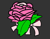 Dibujo Rosa, flor pintado por michinita