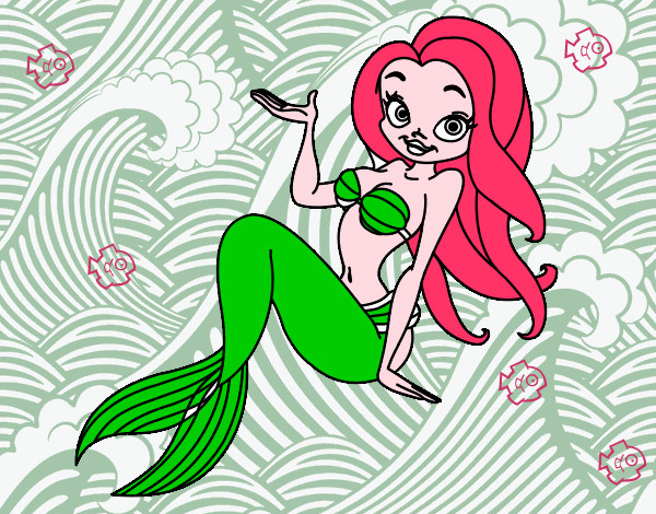 Dibujo Sirena sexy pintado por camimedina