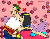 Dibujo César y Cleopatra pintado por kiaraporta