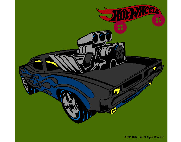 Dibujo Hot Wheels 11 pintado por rikycena