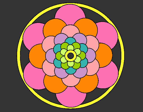 Dibujo Mandala 22 pintado por queyla