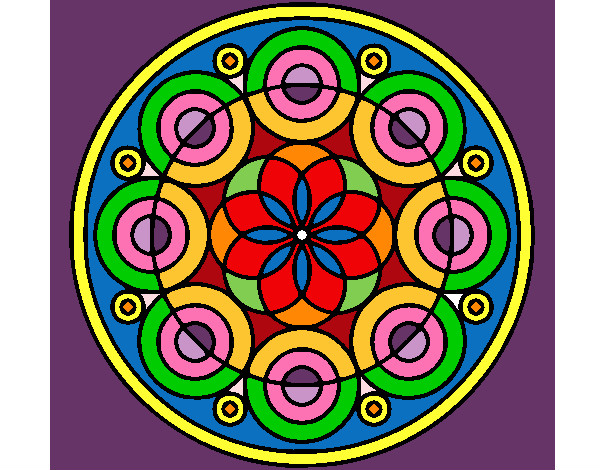 Dibujo Mandala 35 pintado por gilly