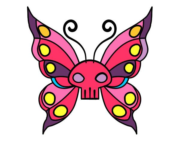 Dibujo Mariposa Emo pintado por gene_joha1