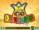 Dibujo Logo Diverking pintado por chef