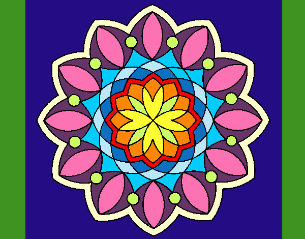 Dibujo Mandala 20 pintado por glotico